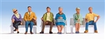 Walthers 6058 HO Seated People Pkg 6 Set #2