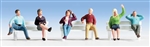 Walthers 6059 HO Seated People Pkg 6 Set #3