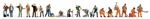 Walthers 6090 HO People at Work pkg(18)