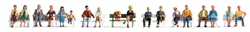Walthers 6091 HO Sitting People pkg(18)
