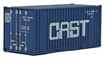 Walthers 8009 HO 20' Corrugated Container w/ Flat Panel CAST