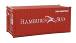 Walthers 8058 HO 20' Corrugated Container Hamburg Sud