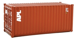 Walthers 8061 HO 20' Corrugated Container American President Lines Brown