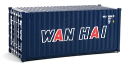 Walthers 8066 HO 20' Corrugated Container Wan Hai A Lettering