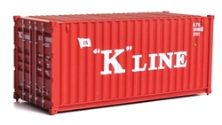 Walthers 8073 HO 20' Corrugated Container K-Line