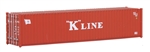 Walthers 8153 HO 40' Corrugated Container K-Line