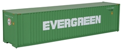 Walthers 8202 HO 40' Hi Cube Corrugated Container w/Flat Roof Evergreen