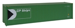 Walthers 8206 HO 40' Hi Cube Corrugated Container w/Flat Roof Canadian Pacific Ships Green Multimark Logo