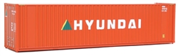Walthers 8207 HO 40' Hi Cube Corrugated Container w/Flat Roof Hyundai