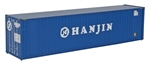 Walthers 8208 HO 40' Hi Cube Corrugated Container w/Flat Roof Hanjin
