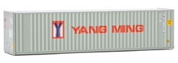 Walthers 8221 HO 40' Hi-Cube Corrugated Container w/Flat Roof Yang Ming