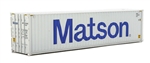Walthers 8263 HO 40' Hi-Cube Corrugated-Side Container Matson