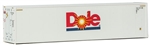 Walthers 8359 HO 40' Hi-Cube Smooth-Side Reefer Container Dole