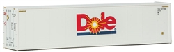 Walthers 8359 HO 40' Hi-Cube Smooth-Side Reefer Container Dole