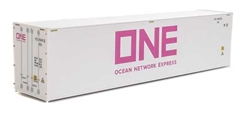 Walthers 8364 HO 40' Hi-Cube Smooth-Side Reefer Container Assembled Ocean Network Express ONE