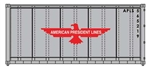 Walthers 8651 HO 20' Smooth-Side Container American President Lines White Eagle Logo
