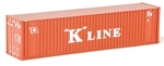 Walthers 8803 N 40' Hi Cube Ribbed Side Container K-Line