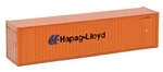 Walthers 8804 N 40' Hi Cube Ribbed Side Container Assembled Hapag-Lloyd