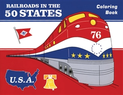 White River Railroads in the 50 States Coloring Book Softcover
