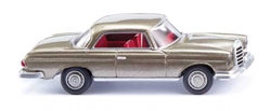 Wiking 14604 HO 1965-1967 Mercedes-Benz 250 SE Coupe Assembled Metallic Mink Gray