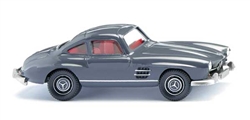 Wiking 23002 HO 1954-1963 Mercedes-Benz 300 SL Assembled Gray