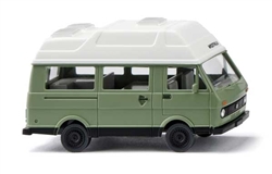 Wiking 26901 HO 1975-1996 Volkswagen LT 28 Camper Van Assembled Green, White