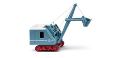 Wiking 66049 HO 1953-1960 Krupp Ardelt Crawler Excavator Assembled Blue Red White