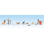 Woodland A1841 HO Dogs & Cats