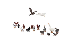 Woodland A1968 HO Geese and Chickens