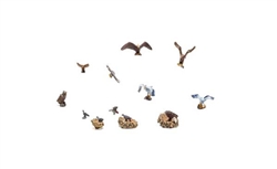 Woodland A1970 HO Birds and Nests