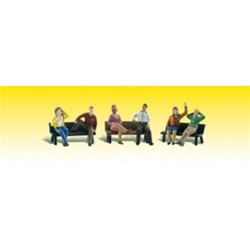 Woodland A2206 N People On Benches