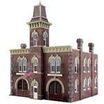 Woodland BR5034 HO Built-Up Firehouse