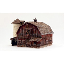 Woodland BR5038 HO Built-Up Old Weathered Barn