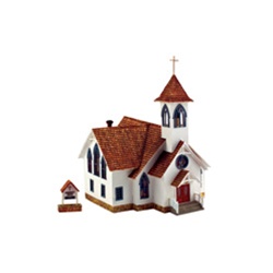 Woodland BR5041 HO Built-Up Community Church