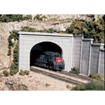 Woodland C1256 HO Double Tunnel Portal Concrete