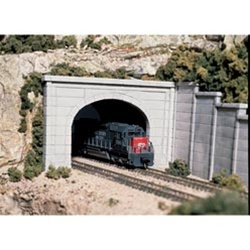 Woodland C1256 HO Double Tunnel Portal Concrete