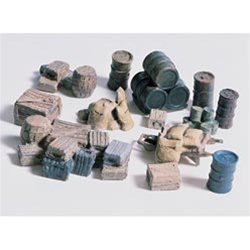 Woodland D203 HO Crates/Barrels/Sacks