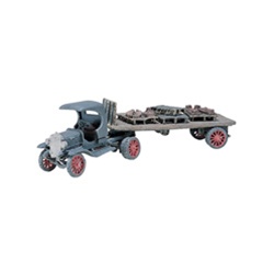 Woodland D244 HO Diamond T Semi Tractor w/Flat Bed Trailer Kit