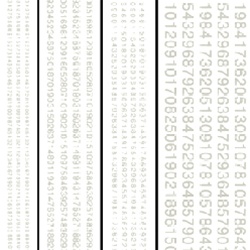 Woodland DT512 Railroad Gothic Numbers White
