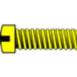 Woodland H828 0-80 1/2" Fillister Head Machine Screw (5)