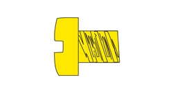 Woodland H833 2-56 1/8" Fillister Head Machine Screw (5)