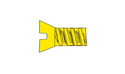 Woodland H851 1-72 3/8" Flat Head Machine Screw (5)
