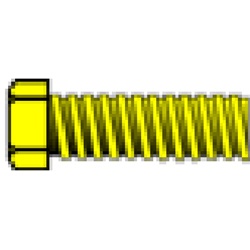 Woodland H869 1-72 1/8" Hex Head Machine Screw (5)
