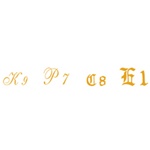 Woodland MG757 Script/Old English Letter