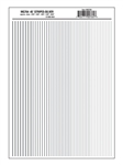 Woodland MG764 Stripes Silver Dry Transfer