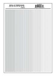 Woodland MG764 Stripes Silver Dry Transfer