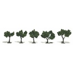Woodland TR1502 Ready-Made Tree Medium Green 1.25-2" 5 