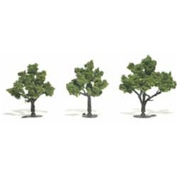 Woodland TR1506 Ready-Made Tree Light Green 3-4" 3 