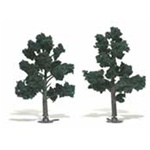 Woodland TR1514 Ready-Made Tree Dark Green 4-5" 2 