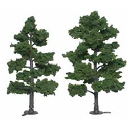 Woodland TR1516 Ready-Made Tree Medium Green 6-7" 2 